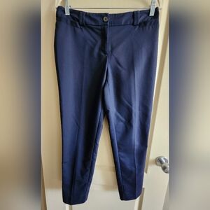 CLEO "Every Body" Navy Blue Tailored Ankle Length Pants | Trousers. Size 6.